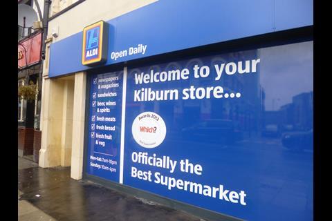 Aldi convenience store, Kilburn High Street